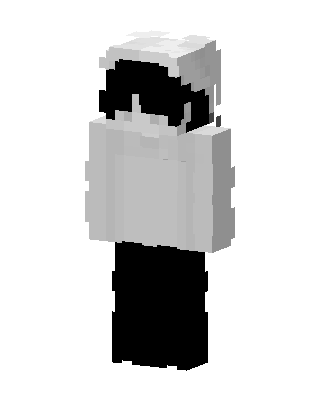 Monochrome Hoodie skin, 3D preview
