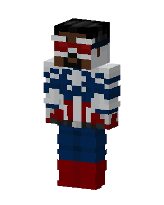 Captain America Falcon Minecraft skin