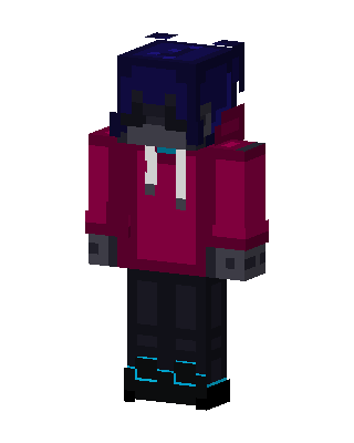 Neon Hoodie skin, 3D preview