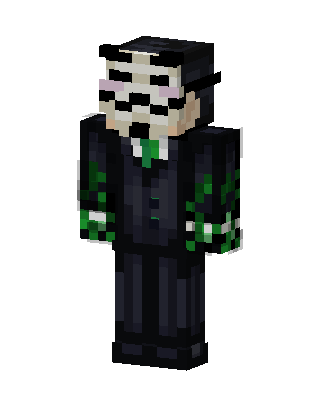 Masked Gentleman skin, 3D preview