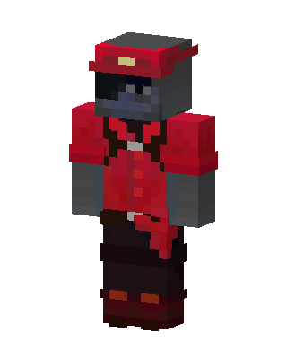 Red Conductor Minecraft skin