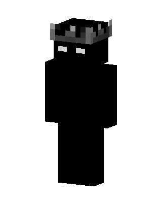 Crowned Enderman skin, 3D preview