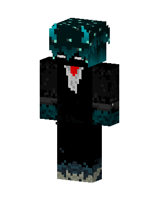 Black Villain Boy Minecraft goth skin