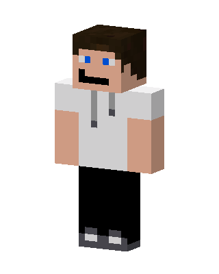 Casual Hoodie Guy skin, 3D preview