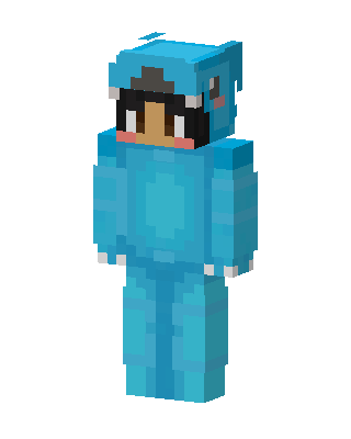 Blue Shark Onesie Minecraft skin