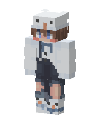 Polar Bear Hoodie skin, 3D preview