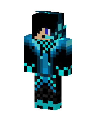 Cyan Shadow Mage skin, 3D preview