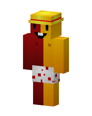 Yellow Player Boy skin, 3D preview