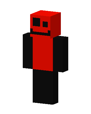Red Smiley skin, 3D preview