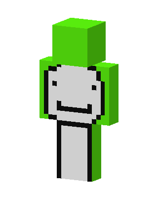 Green Mob Boy skin, 3D preview