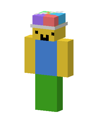 Roblox Noob skin, 3D preview