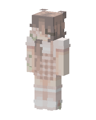 Cream Cottagecore skin, 3D preview
