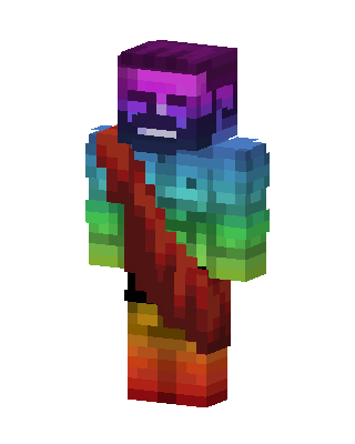 Rainbow Gradient skin, 3D preview