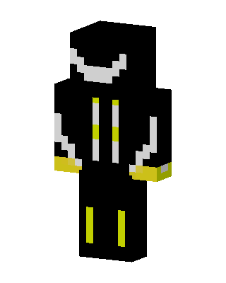 Black Villain Boy skin, 3D preview