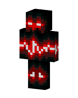 Black Glowing Villain Minecraft skin