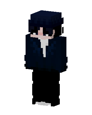 Navy Beanie Boy skin, 3D preview