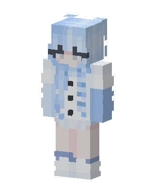 Blue Cutie Girl Minecraft skin