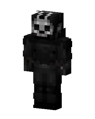 Black Fighter Boy skin, 3D preview