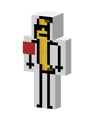 Banana Skeleton skin, 3D preview
