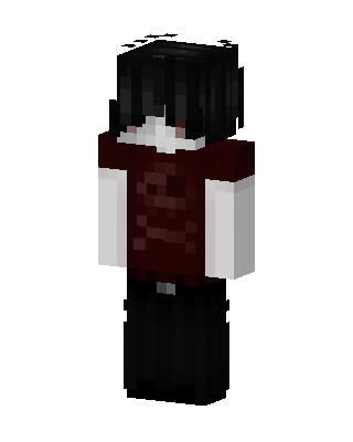 Black Emo Boy Minecraft goth skin