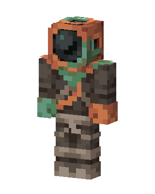 Rusted Diver skin, 3D preview