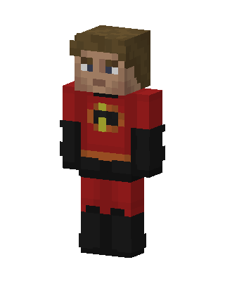 Mr. Incredible skin, 3D preview