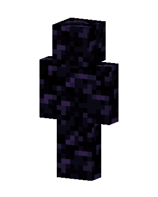 Black Villain Boy skin, 3D preview