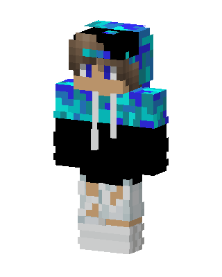 Blue Hoodie Boy Minecraft skin