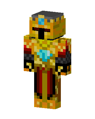 Golden Knight skin, 3D preview