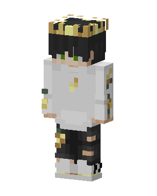 Golden Crown Boy skin, 3D preview