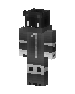 Shadow Bear Hoodie skin, 3D preview