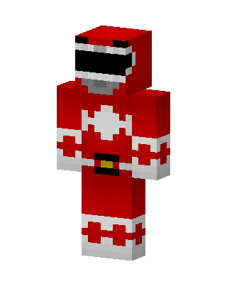 Red Power Ranger Minecraft skin