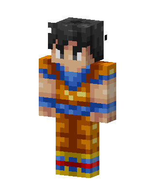 Goku skin, 3D preview
