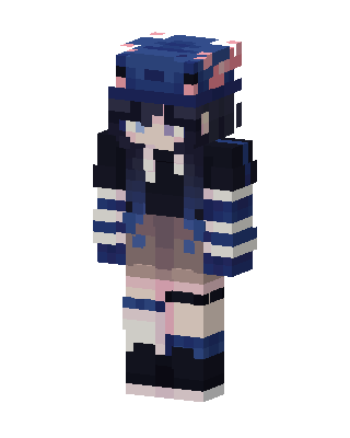 Blue Gamer Girl Minecraft skin