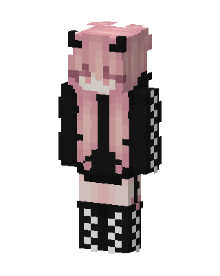 Pink E-Girl Minecraft skin