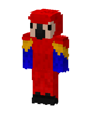 Red Animal Boy skin, 3D preview