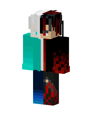 Split Fire Boy skin, 3D preview