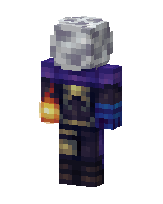 Moon Mage skin, 3D preview