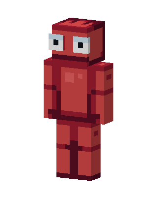 Rainbow Friends Red skin, 3D preview