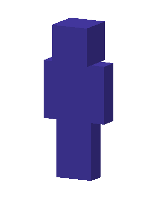Indigo Blank skin, 3D preview