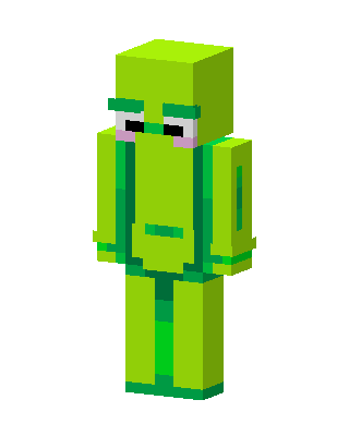 Lime Frog skin, 3D preview