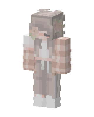 White Cutie Girl skin, 3D preview