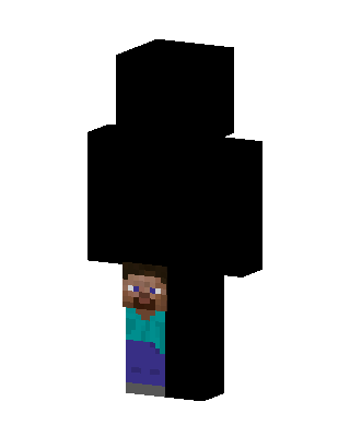 Shadow Steve skin, 3D preview
