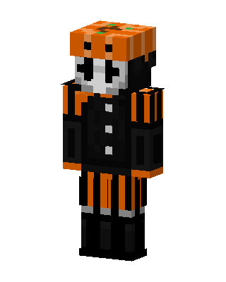 Pumpkin Skeleton Minecraft skin