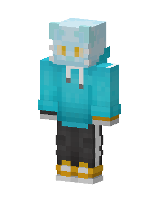 Cyan Hoodie Boy Minecraft skin