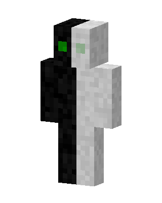 White Glowing Villain Minecraft skin