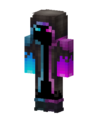Neon Void Mage skin, 3D preview