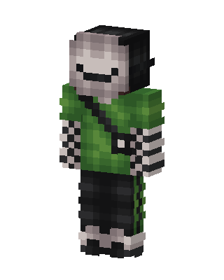Smiley Mask Hoodie skin, 3D preview