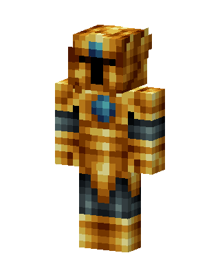 Golden Sentinel skin, 3D preview