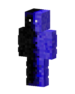 Blue Glowing Villain Boy Minecraft skin